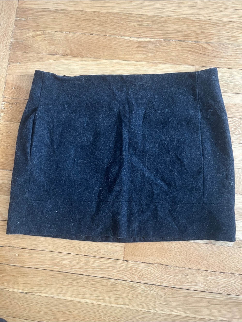 J. Crew Black Mini Skirt with Seam Panels